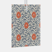 Seamless floral pattern with vibrant orange flower ornament aus glas (Vorderseite Rechts)