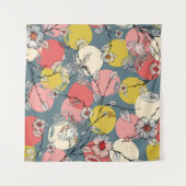 Seamless flower pattern on backgroundfloral, patte wandteppich (Vorderseite (Horizontal))