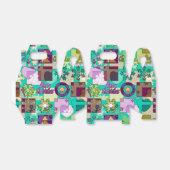 Seamless Fröhliche Weihnachten Schneeflocke dunkel Geschenkschachtel (Ungefaltet)