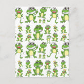 Seamless Frosch Postkarte (Vorderseite)
