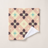 Seamless geometric floral  pattern badhandtuch set (Waschlappen)