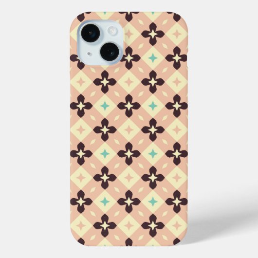 Seamless geometric floral  pattern Case-Mate iPhone hülle (Rückseite)