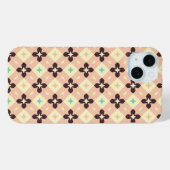 Seamless geometric floral  pattern Case-Mate iPhone hülle (Rückseite (Horizontal))