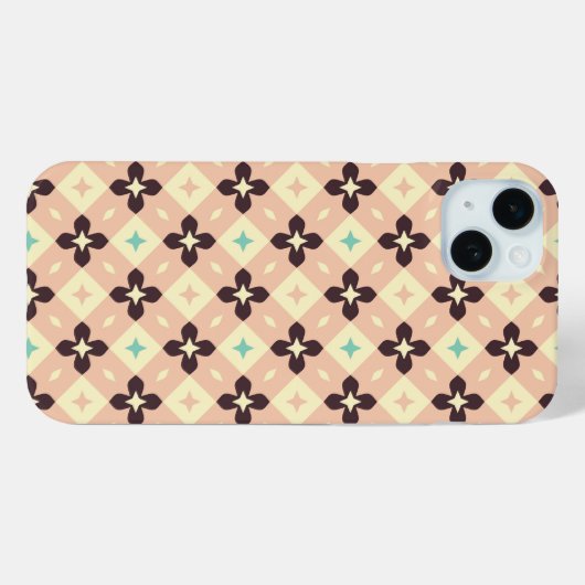 Seamless geometric floral  pattern Case-Mate iPhone hülle (Rückseite (Horizontal))