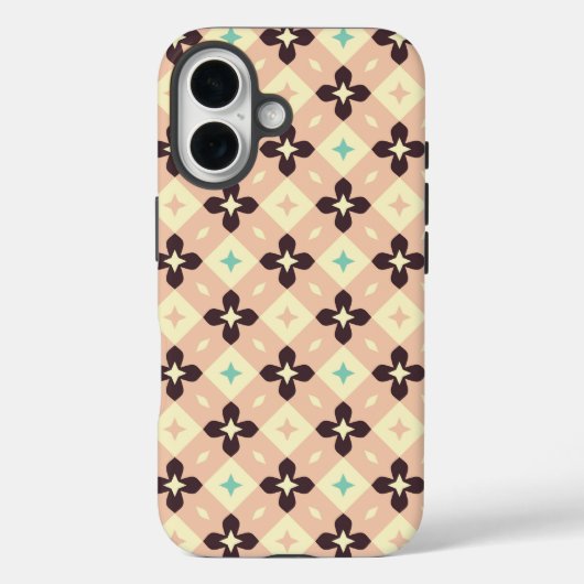Seamless geometric floral  pattern Case-Mate iPhone hülle (Rückseite)