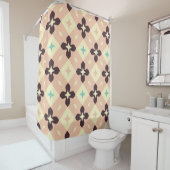 Seamless geometric floral  pattern duschvorhang (Beispiel)