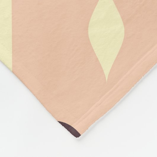 Seamless geometric floral  pattern fleecedecke (Ecke)