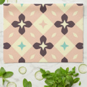 Seamless geometric floral  pattern geschirrtuch (Gefaltet)