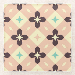 Seamless geometric floral  pattern glasuntersetzer