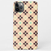 Seamless geometric floral  pattern iPhone hülle (Rückseite)