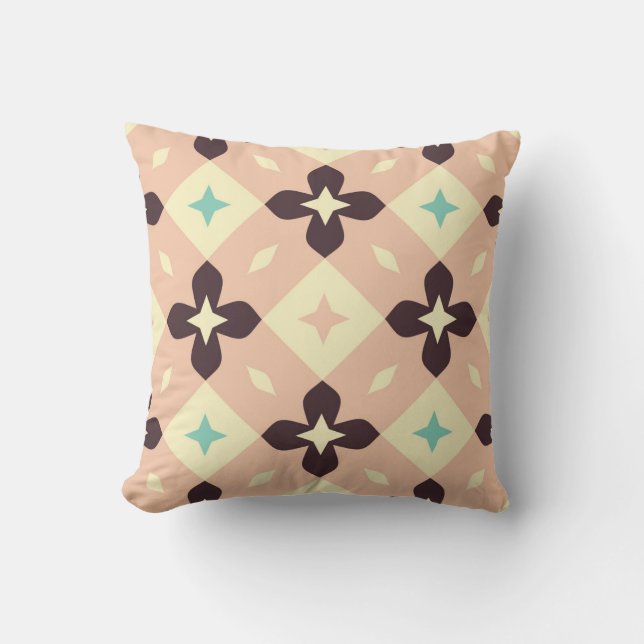 Seamless geometric floral  pattern kissen (Vorderseite)