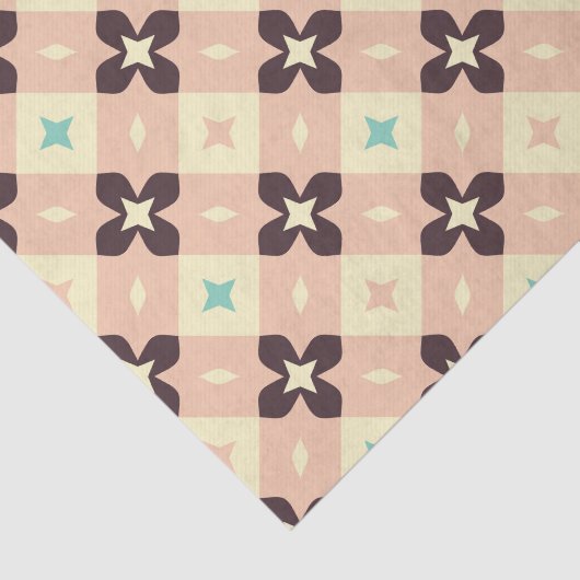 Seamless geometric floral  pattern seidenpapier (Ausschnitt)