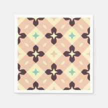 Seamless geometric floral  pattern
