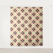Seamless geometric floral  pattern wandteppich (Vorderseite)