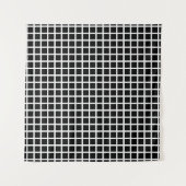 Seamless geometric pattern. Black square on white Wandteppich (Vorderseite (Horizontal))