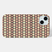 Seamless geometric pattern in dark brown leaf  Case-Mate iPhone hülle (Rückseite (Horizontal))