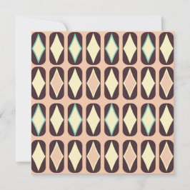 Seamless geometric pattern in dark brown leaf  dankeskarte