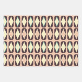 Seamless geometric pattern in dark brown leaf  geschenkpapier set (Vorderseite)