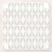 Seamless geometric pattern in dark brown leaf  glasuntersetzer (Rückseite)