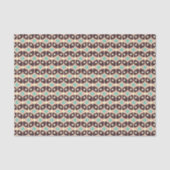 Seamless geometric pattern in dark brown leaf  seidenpapier (Vorderseite)