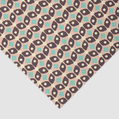 Seamless geometric pattern in dark brown leaf  seidenpapier (Ausschnitt)