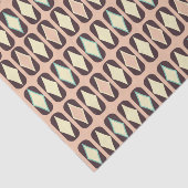 Seamless geometric pattern in dark brown leaf  seidenpapier (Ausschnitt)