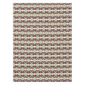 Seamless geometric pattern in dark brown leaf  tischdecke (Vorderseite)