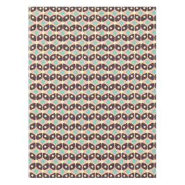 Seamless geometric pattern in dark brown leaf  tischdecke