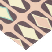 Seamless geometric pattern in dark brown leaf  tischdecke (Schrägansicht)