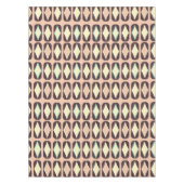 Seamless geometric pattern in dark brown leaf  tischdecke (Vorderseite)