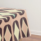 Seamless geometric pattern in dark brown leaf  tischdecke (Beispiel)