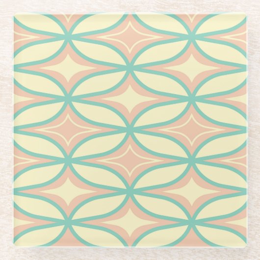  Seamless geometric pattern in diamond shapes  Glasuntersetzer (Vorderseite)