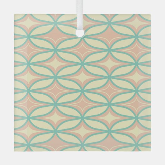 Seamless geometric pattern in diamond shapes Ornament Aus Glas (Vorderseite)
