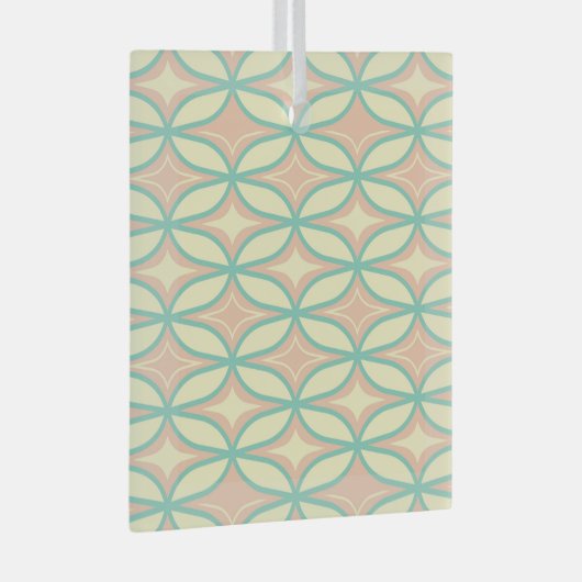  Seamless geometric pattern in diamond shapes  Ornament Aus Glas (Vorderseite Rechts)