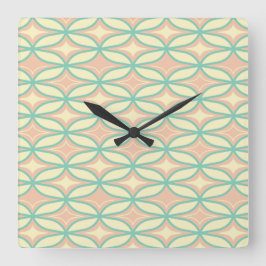  Seamless geometric pattern in diamond shapes  Quadratische Wanduhr
