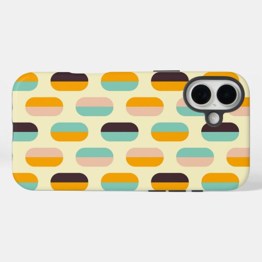 Seamless geometric pattern in retro vibes Case-Mate iPhone hülle (Rückseite (Horizontal))