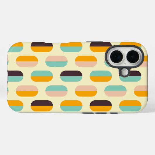 Seamless geometric pattern in retro vibes Case-Mate iPhone hülle (Rückseite (Horizontal))