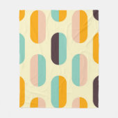 Seamless geometric pattern in retro vibes fleecedecke (Vorderseite)
