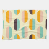 Seamless geometric pattern in retro vibes geschirrtuch (Horizontal)