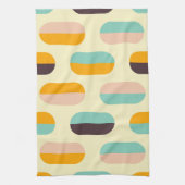 Seamless geometric pattern in retro vibes geschirrtuch (Vertikal)
