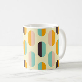 Seamless geometric pattern in retro vibes kaffeetasse