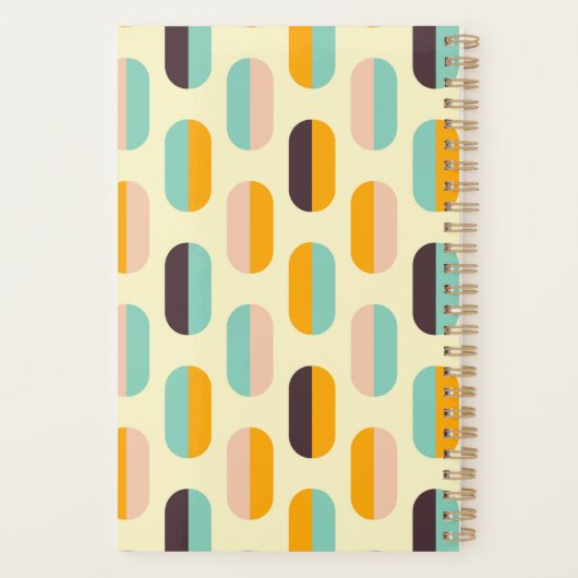 Seamless geometric pattern in retro vibes planer (Rückseite)