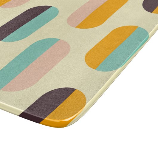 Seamless geometric pattern in retro vibes schneidebrett (Ecke)