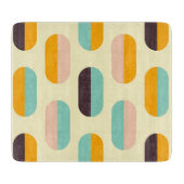 Seamless geometric pattern in retro vibes schneidebrett (Vorderseite)