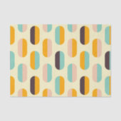 Seamless geometric pattern in retro vibes seidenpapier (Vorderseite)