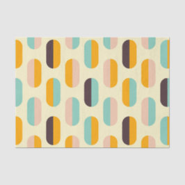 Seamless geometric pattern in retro vibes seidenpapier