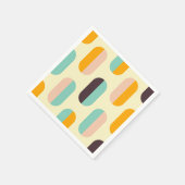 Seamless geometric pattern in retro vibes serviette (Ecke)