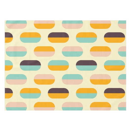 Seamless geometric pattern in retro vibes tischdecke (Vorderseite (Horizontal))