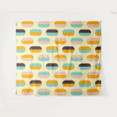 Seamless geometric pattern in retro vibes wandteppich (Vorderseite (Horizontal))