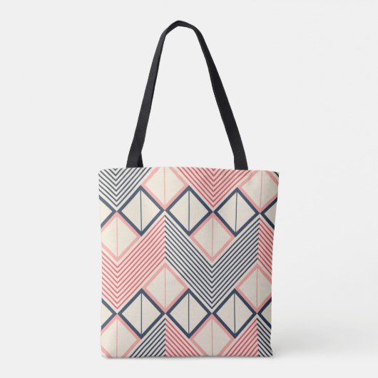 Seamless geometric pattern of horizontal zigzag in tasche (Rückseite)